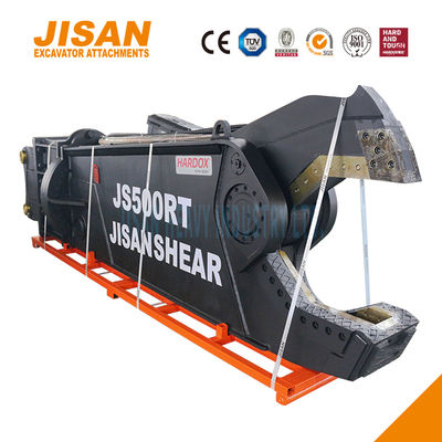 भारी कार्य के लिए 1500 टन तक काटने की शक्ति और सिलेंडर के आकार में वृद्धि के साथ शक्तिशाली उत्खनन धातु कतरनी