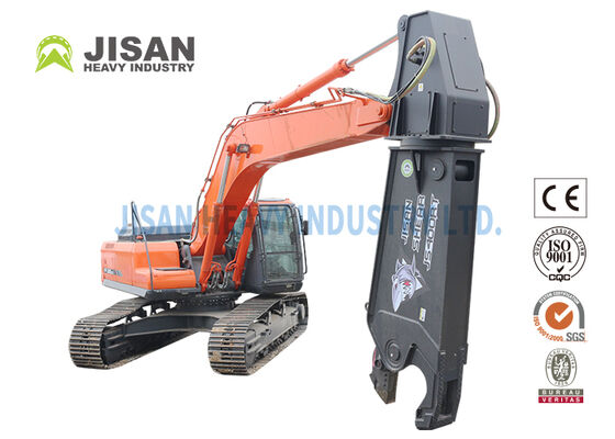 हार्डॉक्स 450 पहनने के प्रतिरोधी स्टील एक्सकेवेटर धातु कतरनी 360 डिग्री रोटेशन के साथ 40-50 टन आर्म स्थापना के लिए