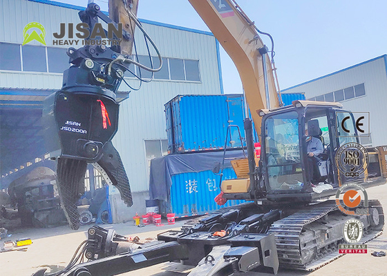 Pc310lc-5 हाइड्रोलिक स्टील कतरनी उत्खनन विध्वंस कतरनी उत्खनन बिक्री के लिए घूर्णन स्क्रैप कतरनी कार गाड़ी ई
