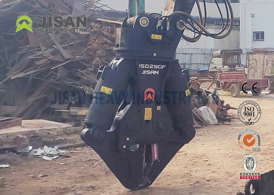 JSD280F उत्खनन धातु कतरनी कंक्रीट सामग्री के पुनर्चक्रण में अधिकतम दक्षता के लिए सरल सिर समायोजन