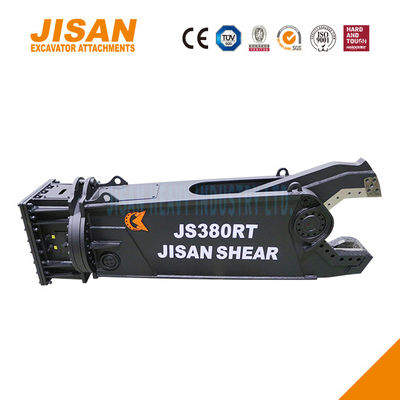 JS400RT उत्खनन धातु कतरनी अधिकतम दक्षता और शक्ति के लिए डिज़ाइन की गई 360 डिग्री रोटेशन स्पीड वाल्व और 800T कर्तन बल