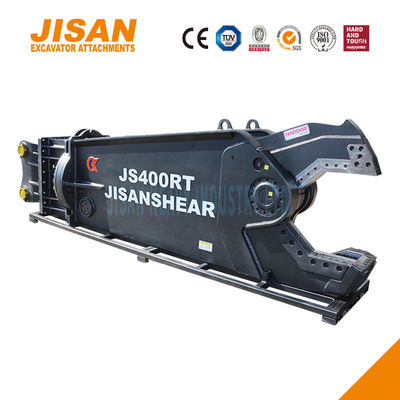 एक्सावेटर मेटल शीयर 360 डिग्री रोटेशन 800T कटिंग फोर्स स्पीड वाल्व वियर रेज़िस्टेंट स्टील अधिकतम दक्षता