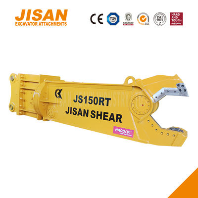 शक्तिशाली उत्खनन धातु कतरनी 360 डिग्री रोटेशन 800T काटने बल गति वाल्व पहनने के प्रतिरोधी स्टील अधिकतम दक्षता