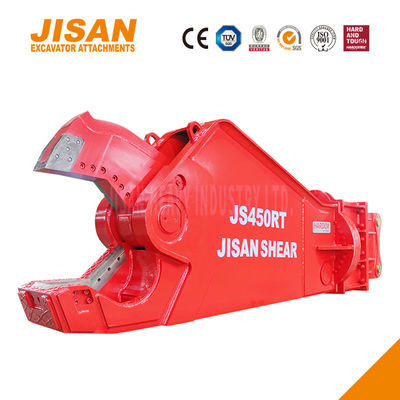 भारी कार्य के लिए 1500 टन तक काटने की शक्ति और सिलेंडर के आकार में वृद्धि के साथ शक्तिशाली उत्खनन धातु कतरनी