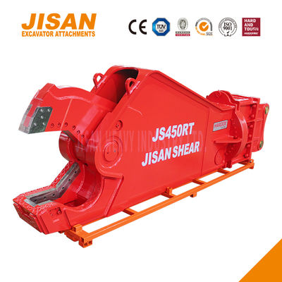 भारी कार्य के लिए 1500 टन तक काटने की शक्ति और सिलेंडर के आकार में वृद्धि के साथ शक्तिशाली उत्खनन धातु कतरनी