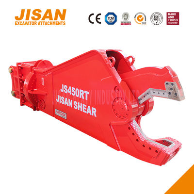 भारी कार्य के लिए 1500 टन तक काटने की शक्ति और सिलेंडर के आकार में वृद्धि के साथ शक्तिशाली उत्खनन धातु कतरनी