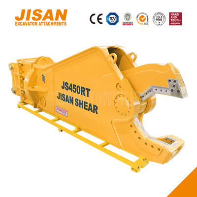 भारी कार्य के लिए 1500 टन तक काटने की शक्ति और सिलेंडर के आकार में वृद्धि के साथ शक्तिशाली उत्खनन धातु कतरनी