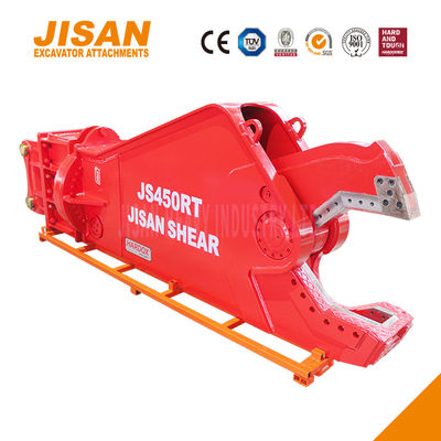 भारी कार्य के लिए 1500 टन तक काटने की शक्ति और सिलेंडर के आकार में वृद्धि के साथ शक्तिशाली उत्खनन धातु कतरनी