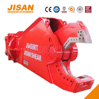 भारी कार्य के लिए 1500 टन तक काटने की शक्ति और सिलेंडर के आकार में वृद्धि के साथ शक्तिशाली उत्खनन धातु कतरनी