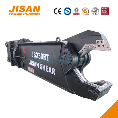 अधिकतम दक्षता के लिए खुदाई मशीन धातु कतरनी 360 डिग्री घूर्णन और सिलेंडर आकार में वृद्धि