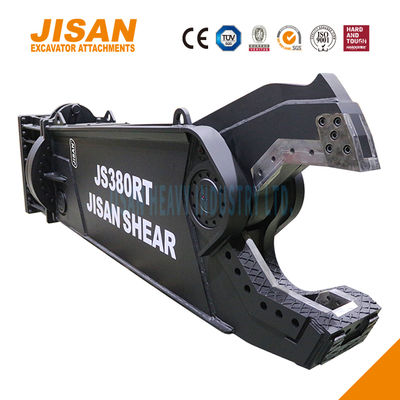 अधिकतम दक्षता के लिए खुदाई मशीन धातु कतरनी 360 डिग्री घूर्णन और सिलेंडर आकार में वृद्धि