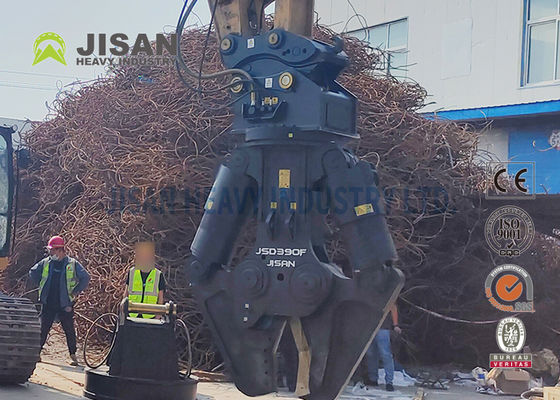 JSD40F-JSD480F Excavator Metal Shears For Demolition And Recycling With 360 Deg Hydraulic Rotation Motor