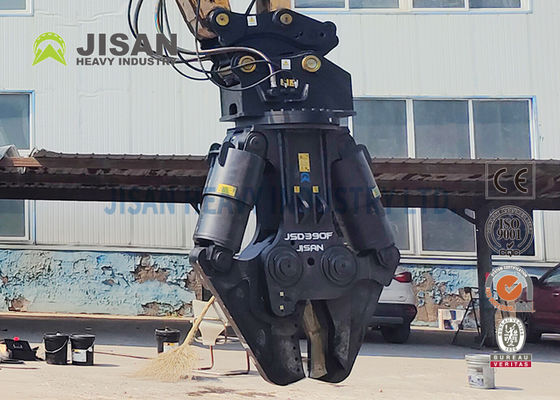 JISAN उत्खनन धातु कतरनी 360 डिग्री हाइड्रोलिक रोटेशन मोटर के साथ मजबूत शक्ति और लंबी टिकाऊता