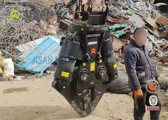 JISAN उत्खनन धातु कतरनी 360 डिग्री हाइड्रोलिक रोटेशन मोटर के साथ मजबूत शक्ति और लंबी टिकाऊता