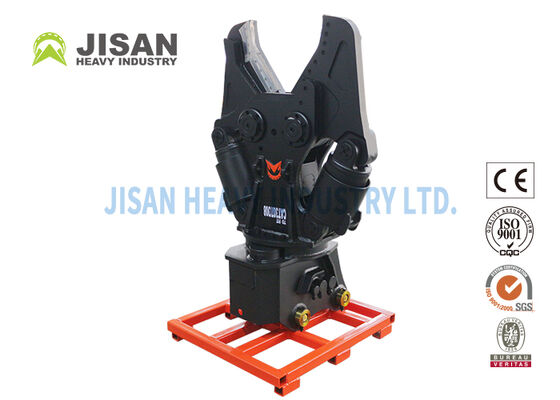 डिमोलेशन और रीसाइक्लिंग कार्यों के लिए 360 डिग्री हाइड्रोलिक रोटेशन और बदली जाने योग्य ब्लेड के साथ उत्खनन धातु कतरनी