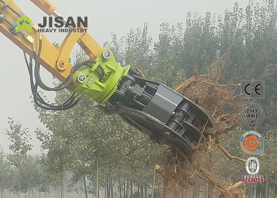 डबल लिंकेज हाइड्रोलिक लॉग ग्रिपल 1500 मिमी 20 टन 320 उत्खनन के लिए जबड़े का उद्घाटन