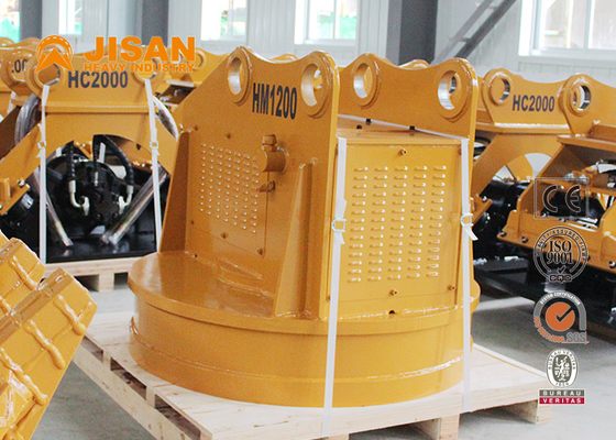 क्रेन मेटल स्क्रैप के लिए 1600 किग्रा 3600lb 1.2m 47in हाइड्रोलिक राउंड लिफ्टिंग इलेक्ट्रोमैग्नेट