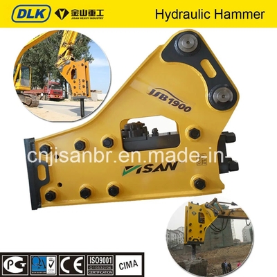 हाइड्रोलिक रॉक ब्रेकर हैमर विध्वंस ब्रेकर छेनी के साथ 140 मिमी